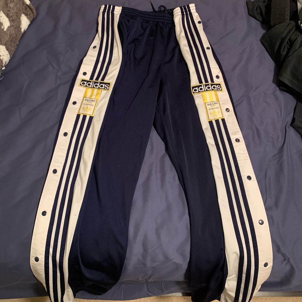 Adidas button up pants